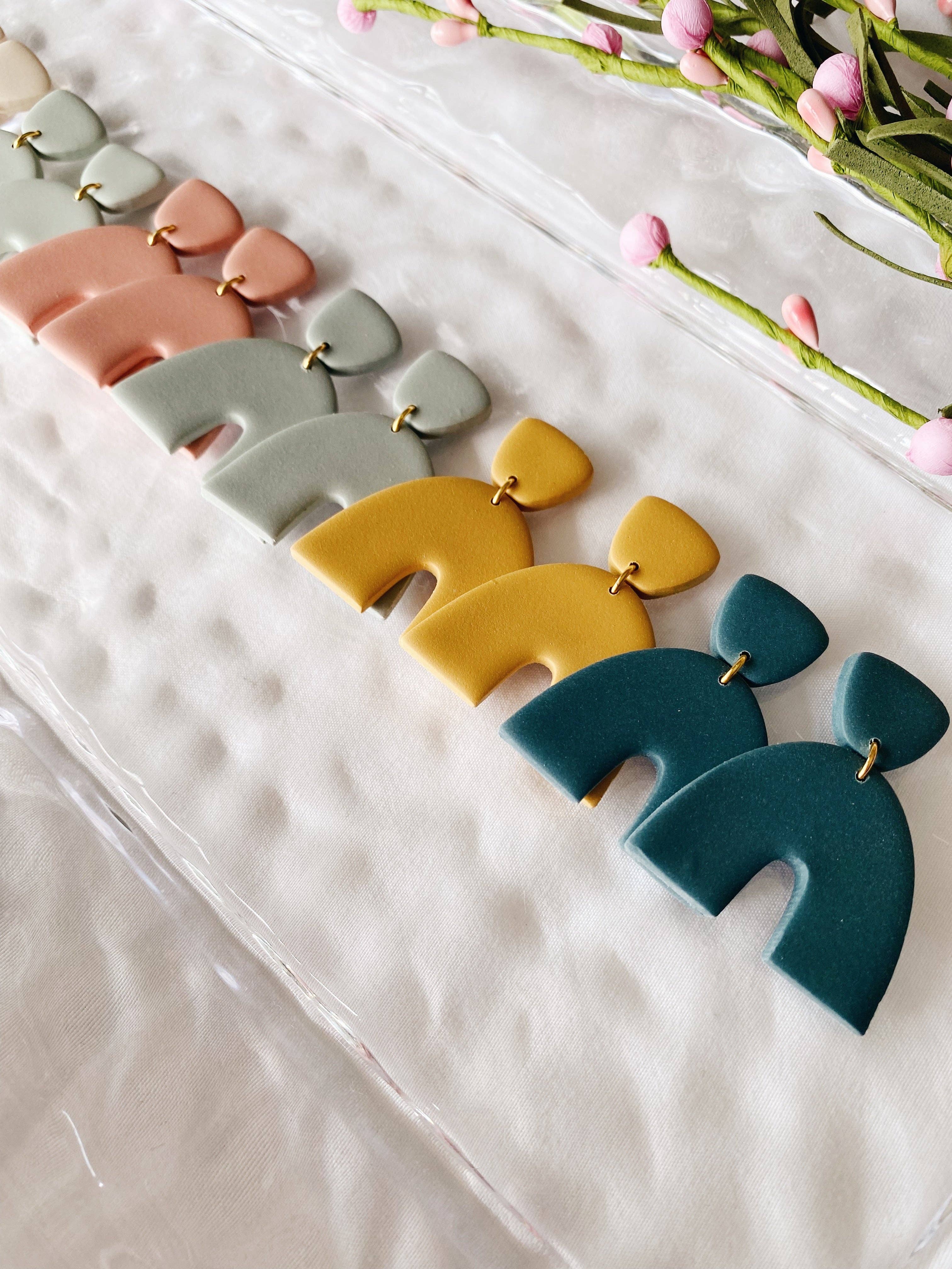 SageClayCo - Wholesale Dangle Earrings - Aspen - Hand Made Polymer Clay Earrings9