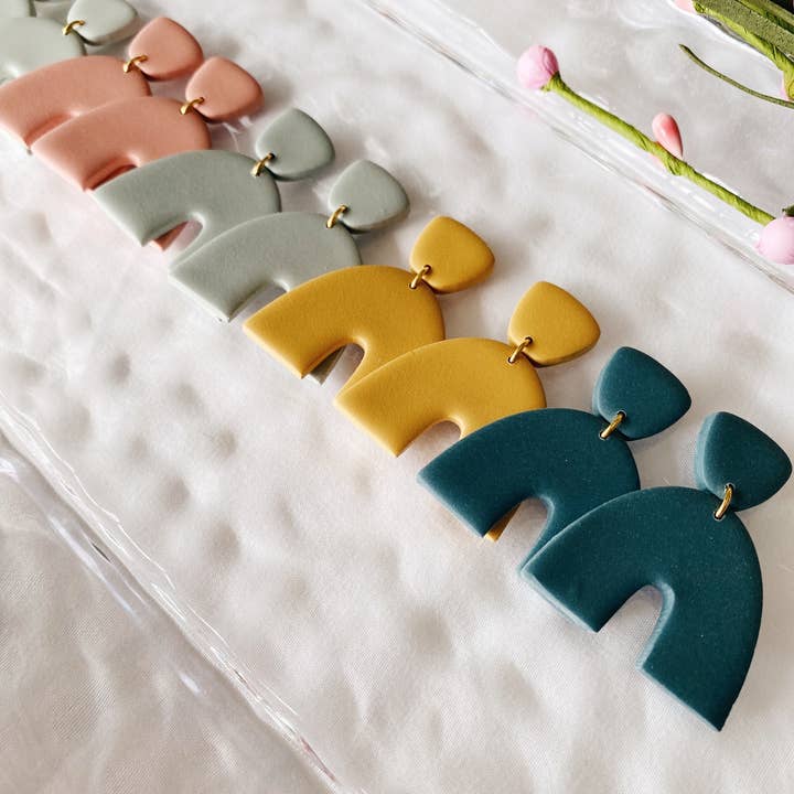 SageClayCo - Wholesale Dangle Earrings - Aspen - Hand Made Polymer Clay Earrings9