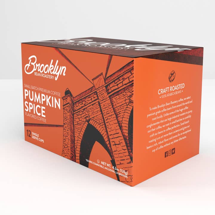 Two Rivers Coffee - Wholesale Coffee Pods - Brooklyn Bean Roastery Pumpkin Spice Coffee Pods