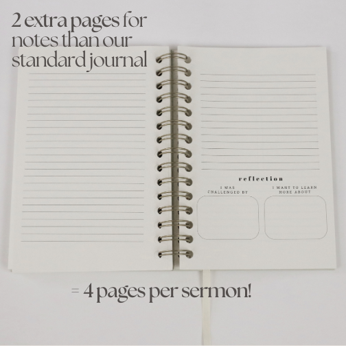 Steadfast and Sustained - Wholesale Journal/Diary - Church Notes Journal - Extended Edition - Spiral, Light Green Leatherette4