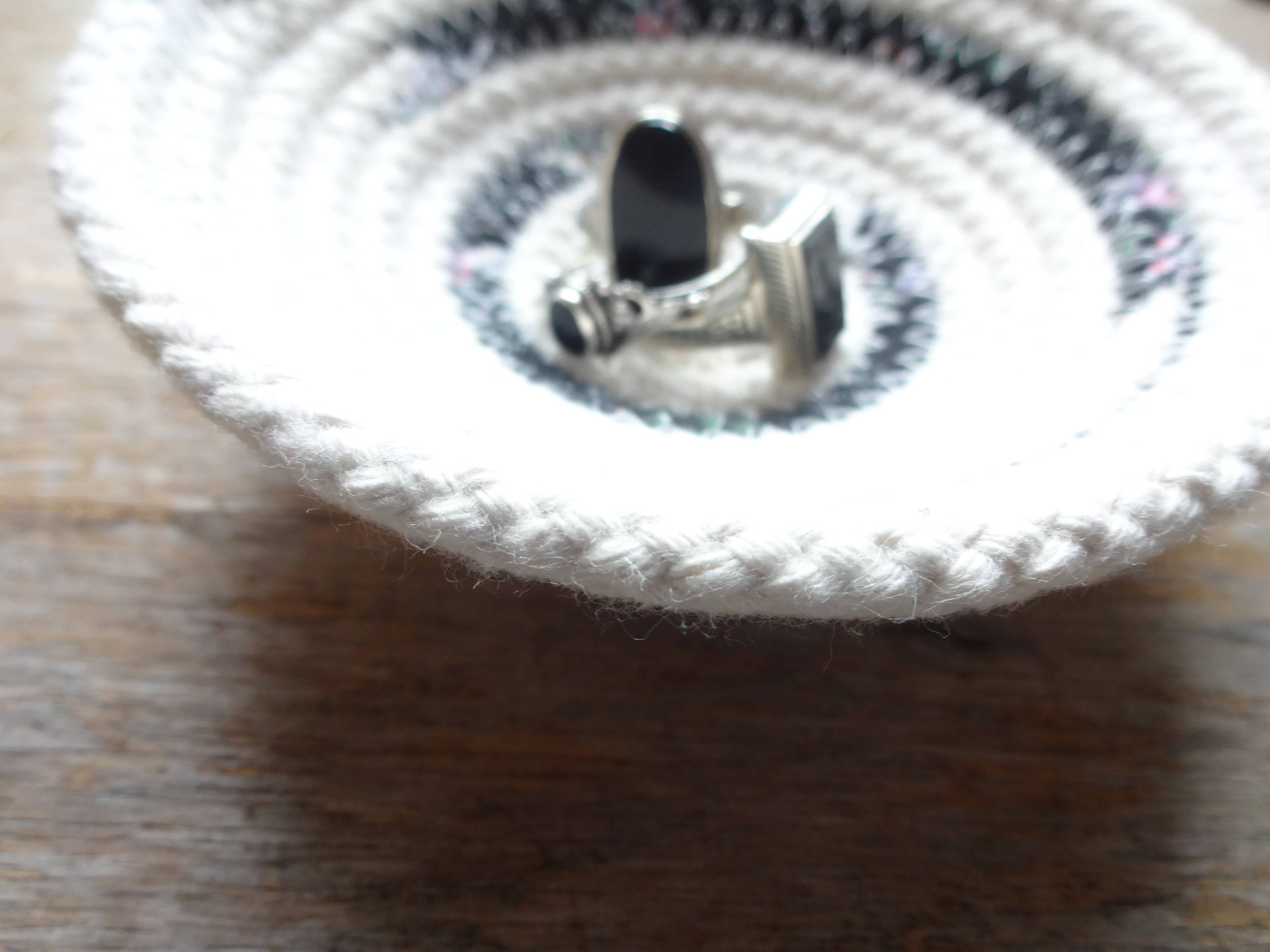 The Foxes Tail - Wholesale Decorative Plate/Dish/Bowl - Fabric Wrapped Cotton Rope Bowl: Small6