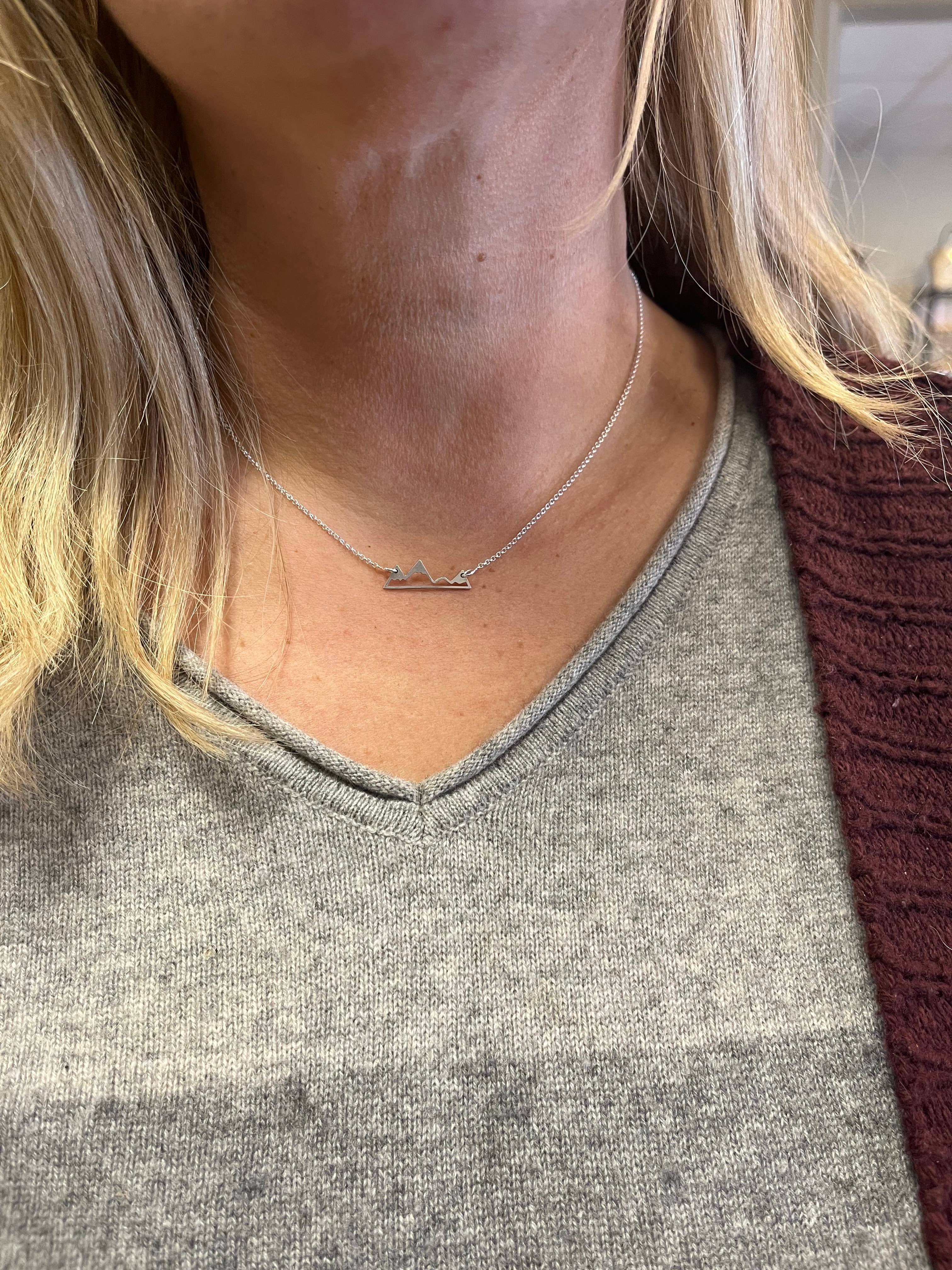 Altitude Jewelry - Wholesale Pendant/Charm Necklace - Mountain Life Sterling Silver4