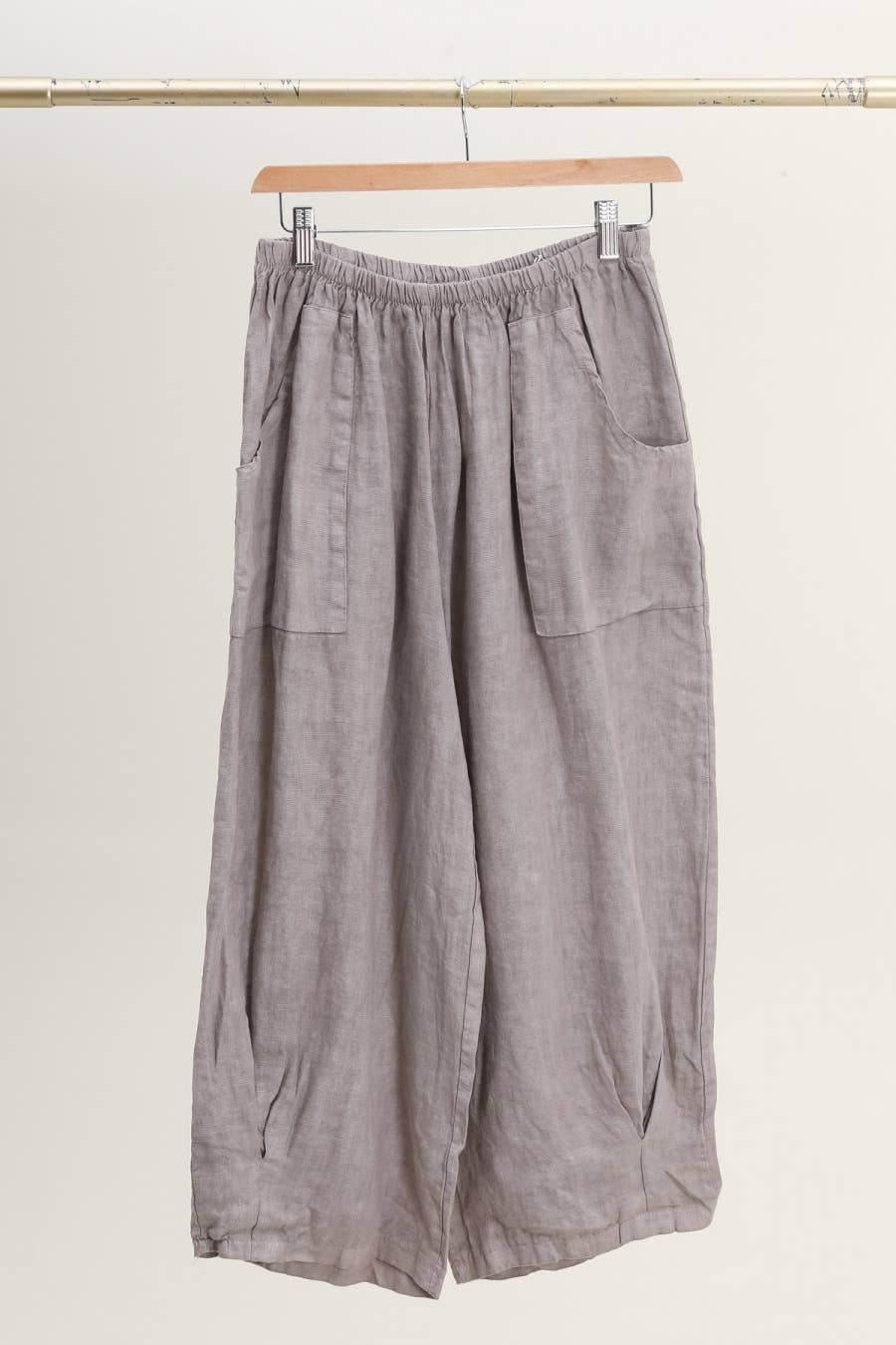 la maison des fibres naturelles - Vente Pantalon – femme - pantalon large en lin 6353 +size 100% linen made in Italy13