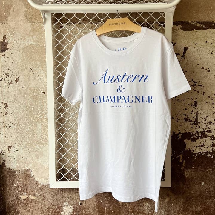 Oysters & Champagne - Men's T-Shirt for wholesale by Pulver Blei