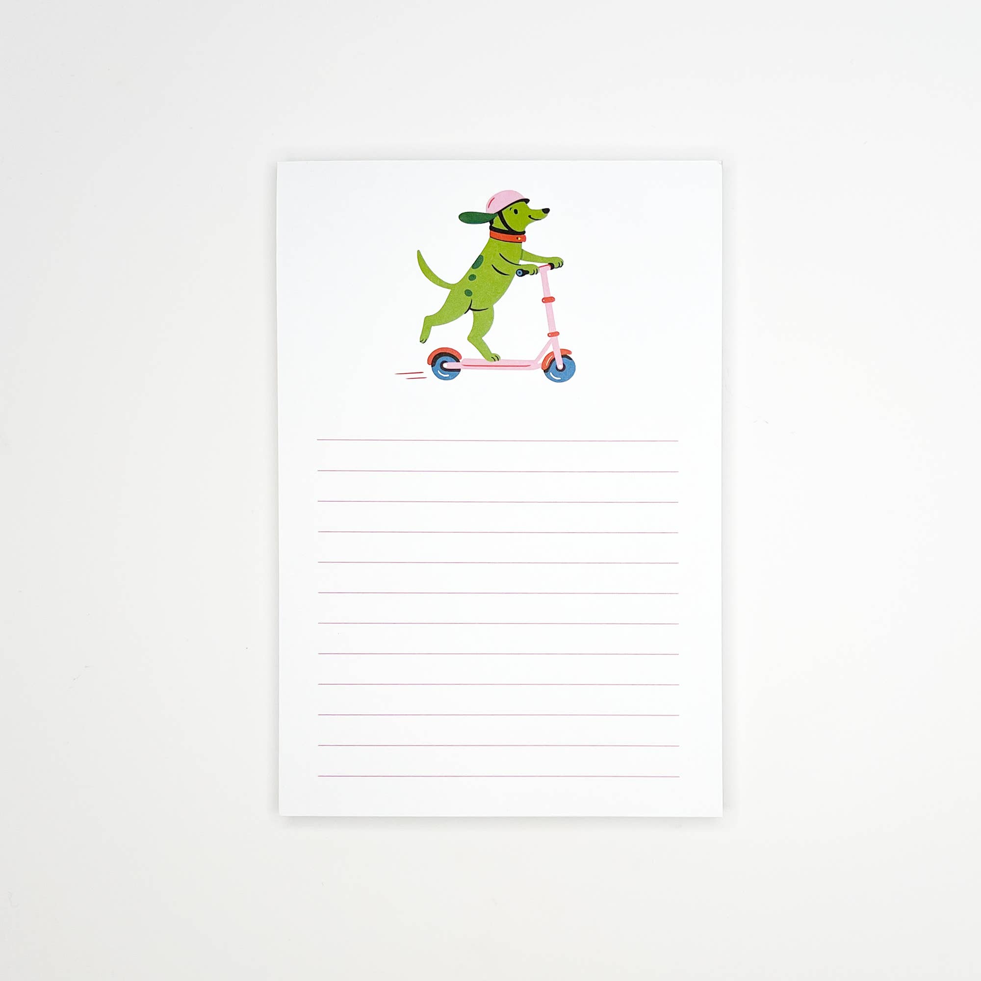 Sungy Side Up - Wholesale Notepad - Dog on Scooter Notepad – Lined Memo Pad for Dog Lovers1