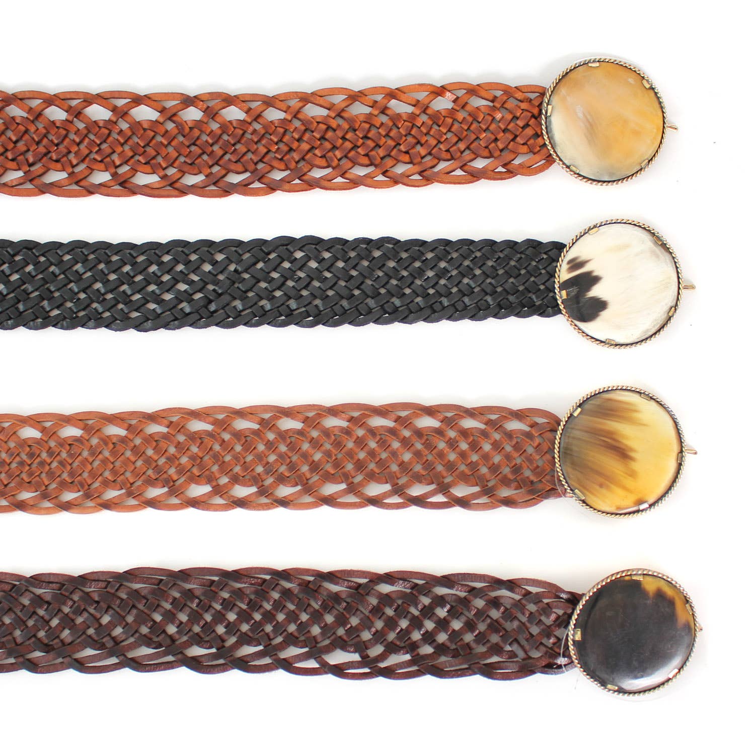 Logionline SLU – wholesale Belt – Women's – Leather Belt with Round Buckle - Medium1