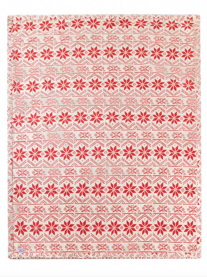 The Little Western Brand - Wholesale Bedding Blanket - Kids & Baby - Christmas on the Range Bamboo Waffle Knit Throw Blanket2