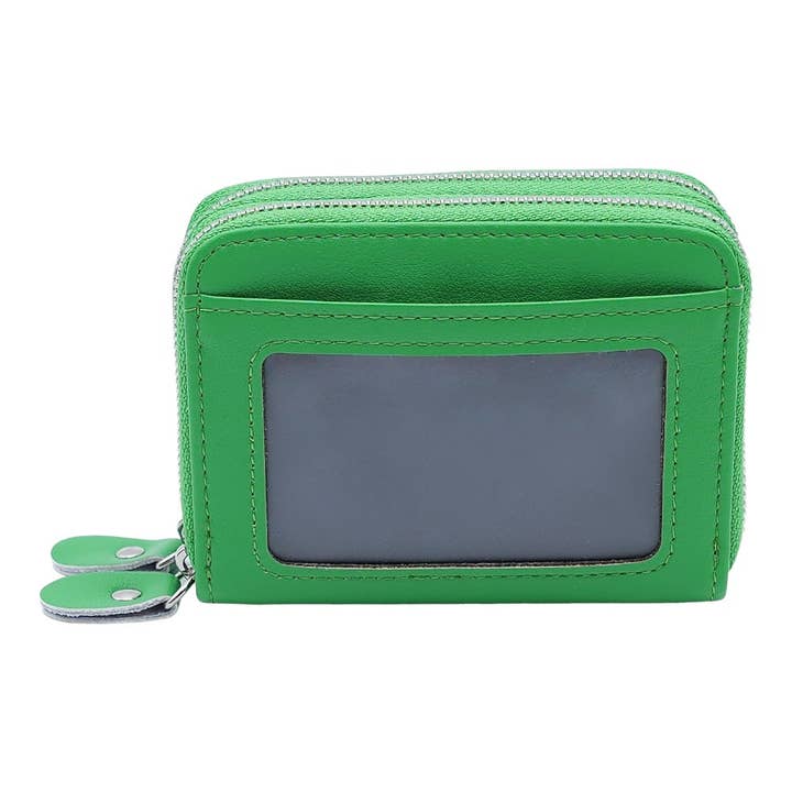 American Leather Goods - Wholesale Wallet - Women's - Leather Credit Card Holder with Zipper, Wallet for Women29