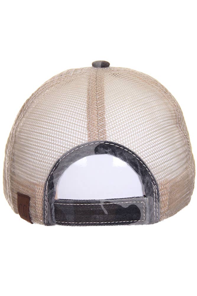 Hana - Wholesale Honkbalpet - Dames - C.C camouflage met vlag baseballpet5