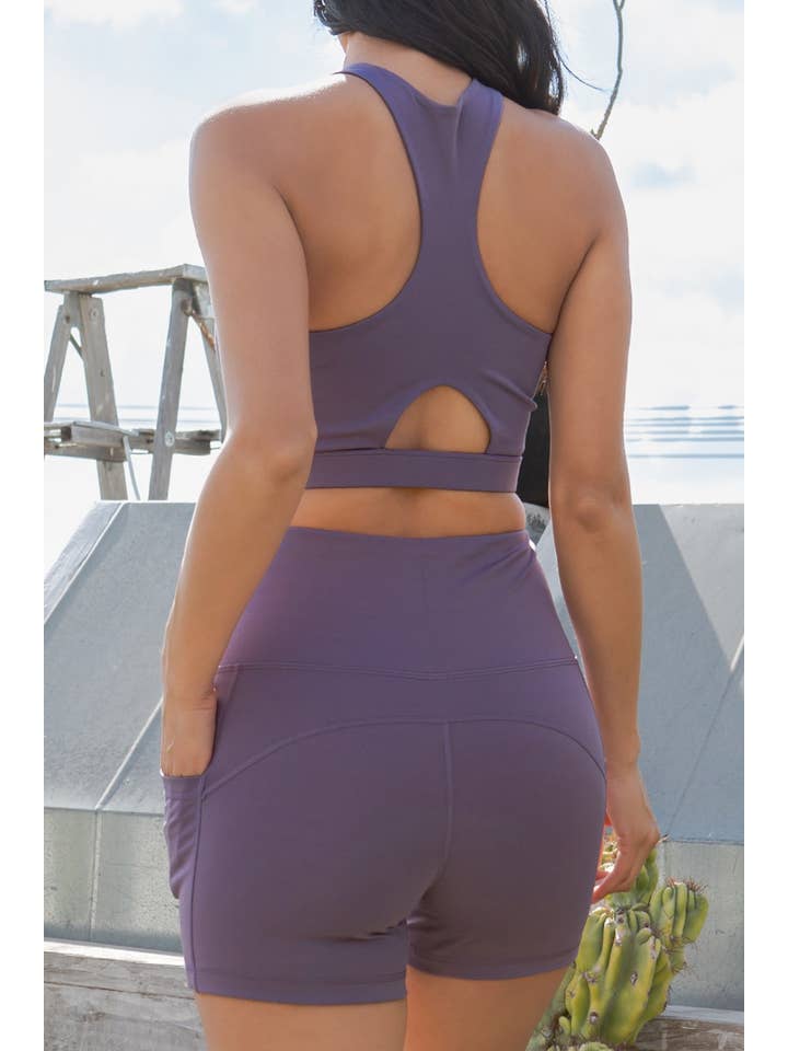 Color 5 - Wholesale Activewear Set - Women's - Active wear set crop top with shorts work out yoga set 2