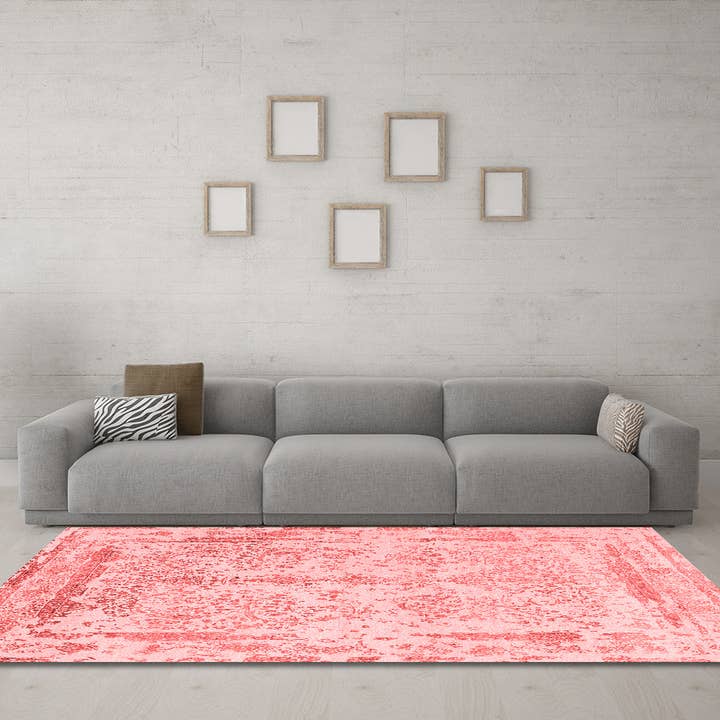 Maschinenwaschbare Orientteppiche in Rot im Industriegebiet für den Großhandel von Ahgly