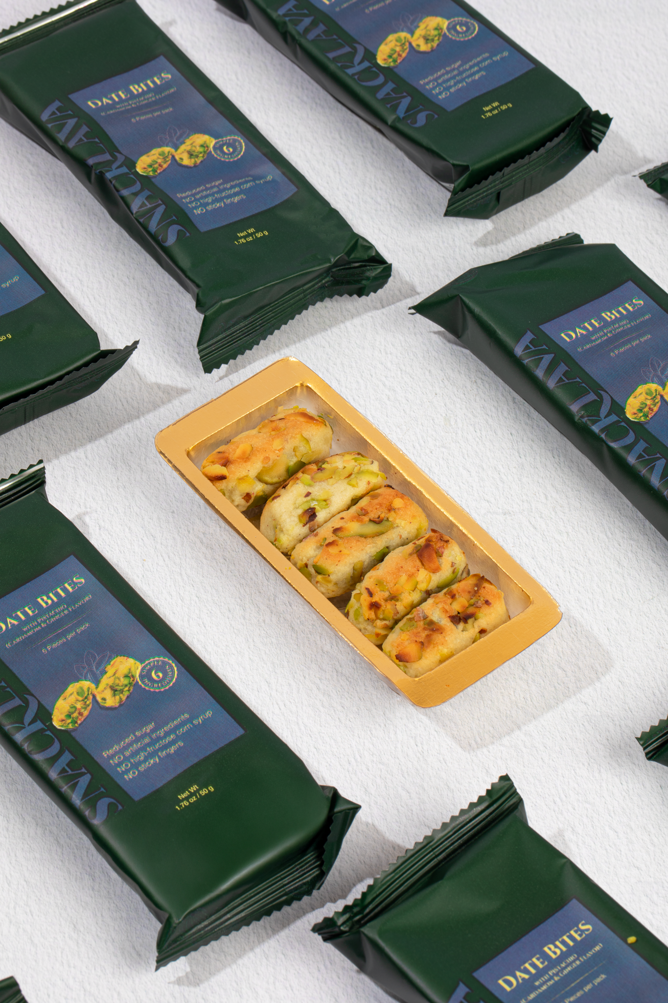 Dar Baklava, LLC (Free Shipping) - Wholesale Snack Bar - Cardamom Dates Pistachio - Snacklava® | 20 Pack2