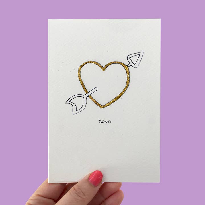 Outline Card - Love for wholesale by Rosie Wonders