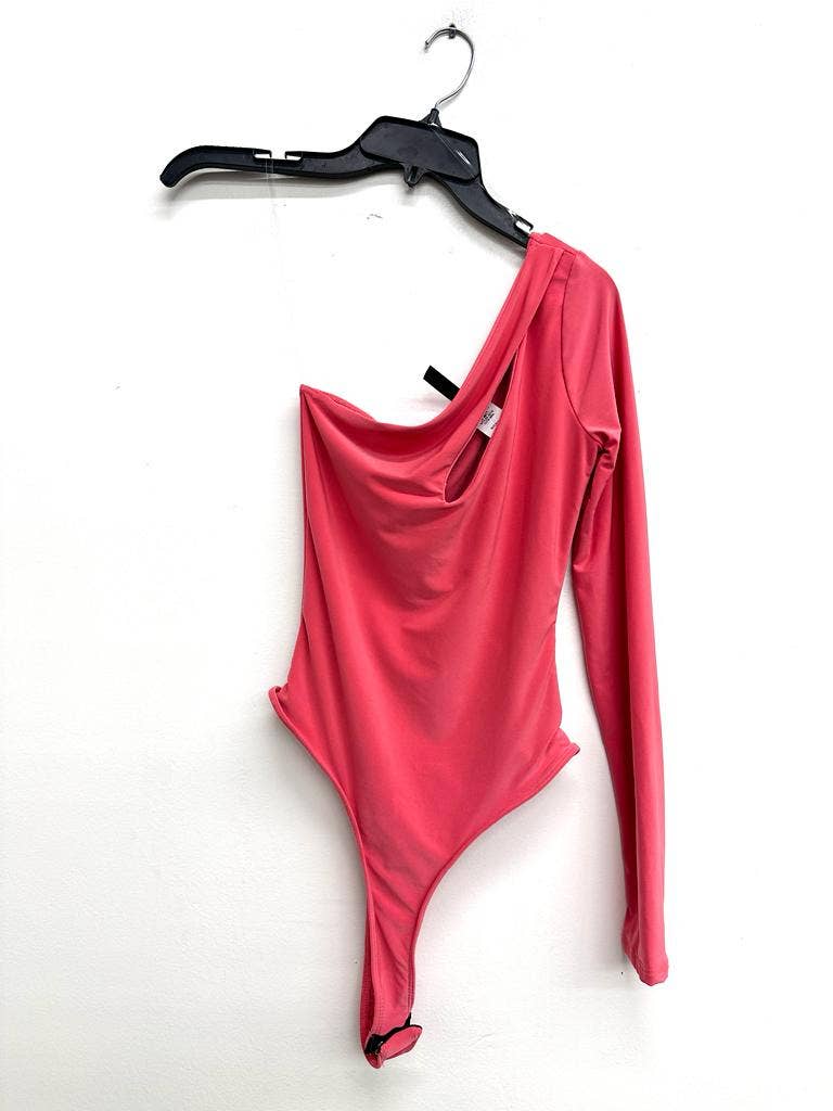 Uptown Apparel - Venta al por mayor Body - Mujer - Body con forro de tanga recortado con un solo hombro J677810