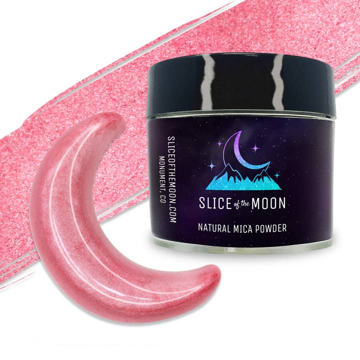 Poudre de mica rose classique | Pigment minéral naturel pour la vente par Slice of the Moon