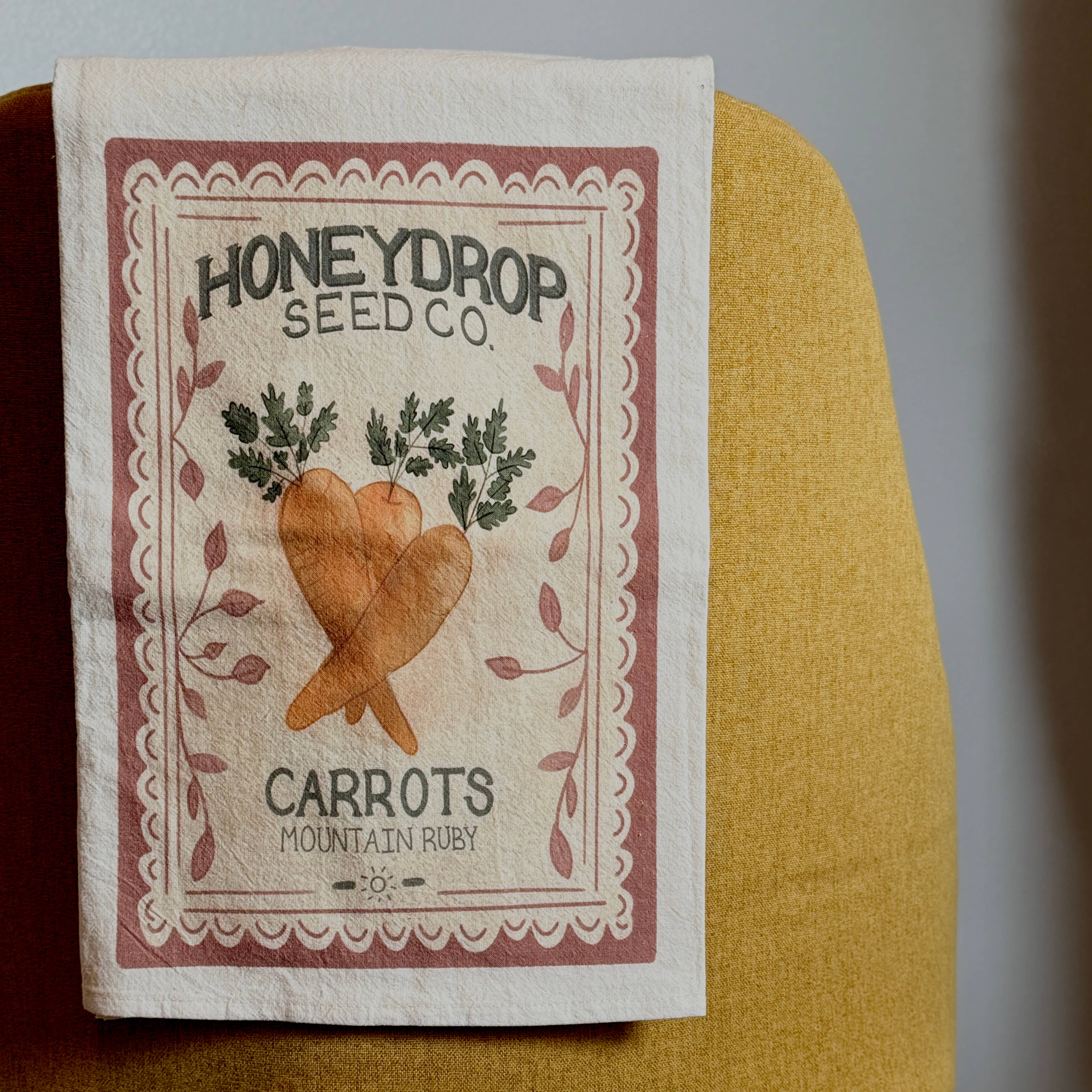 Quirks of Art co. - Wholesale Tea Towel - Flour Sack Tea Towel | Wildflowers | Seed Packet10