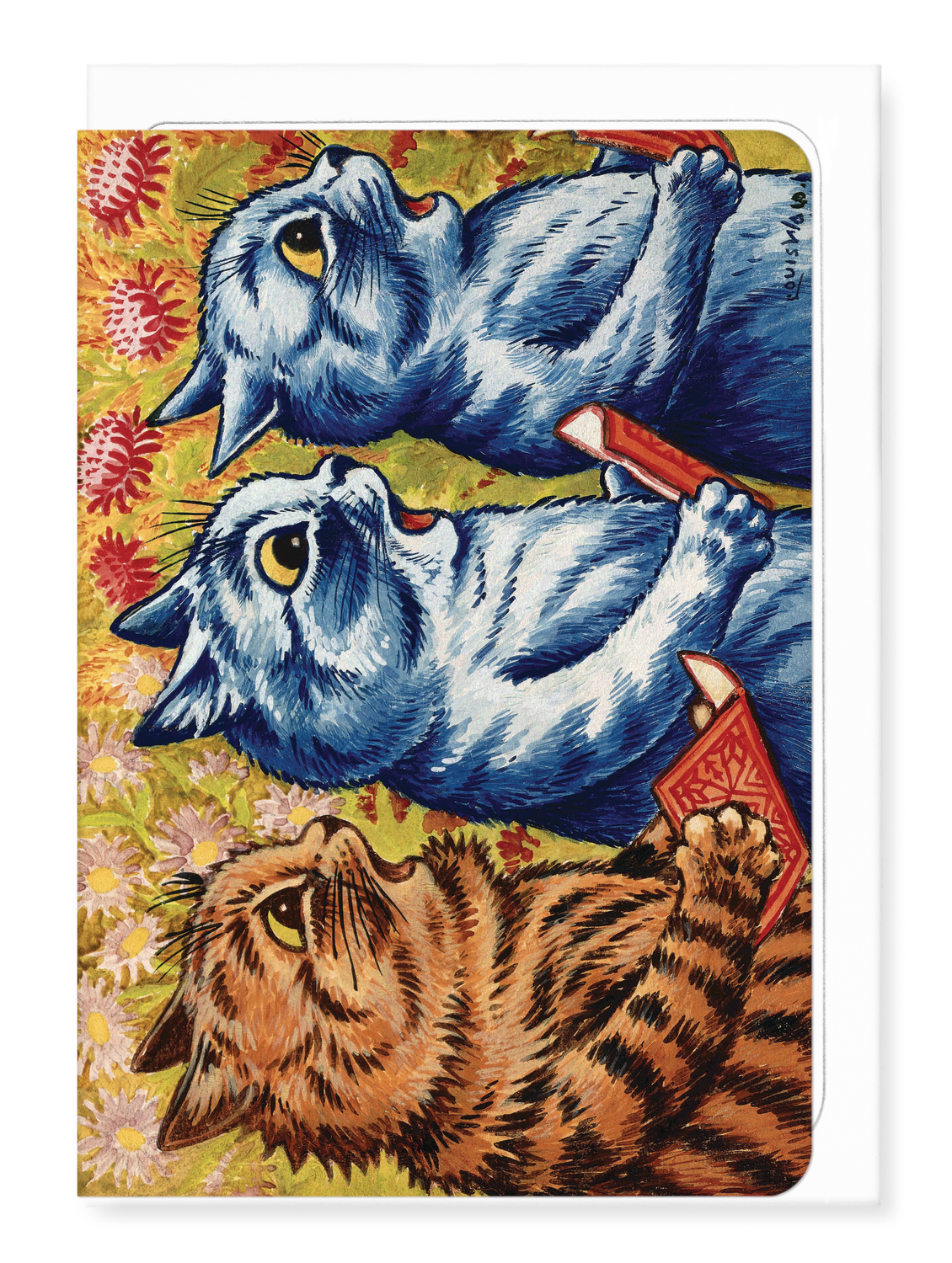 Ezen Trade – wholesale Everyday greeting card – THREE CATS SINGING (C.1930): Animal (other) Greeting Card0