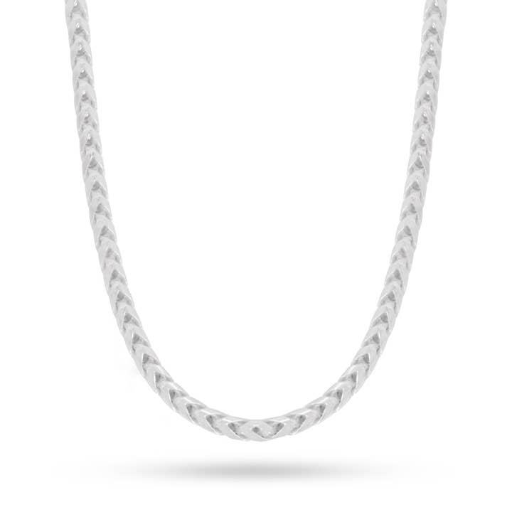 Pori Jewelry - Vendita all'ingrosso Collane a catena e maglie - Collana a catena Franco in argento da 3 mm