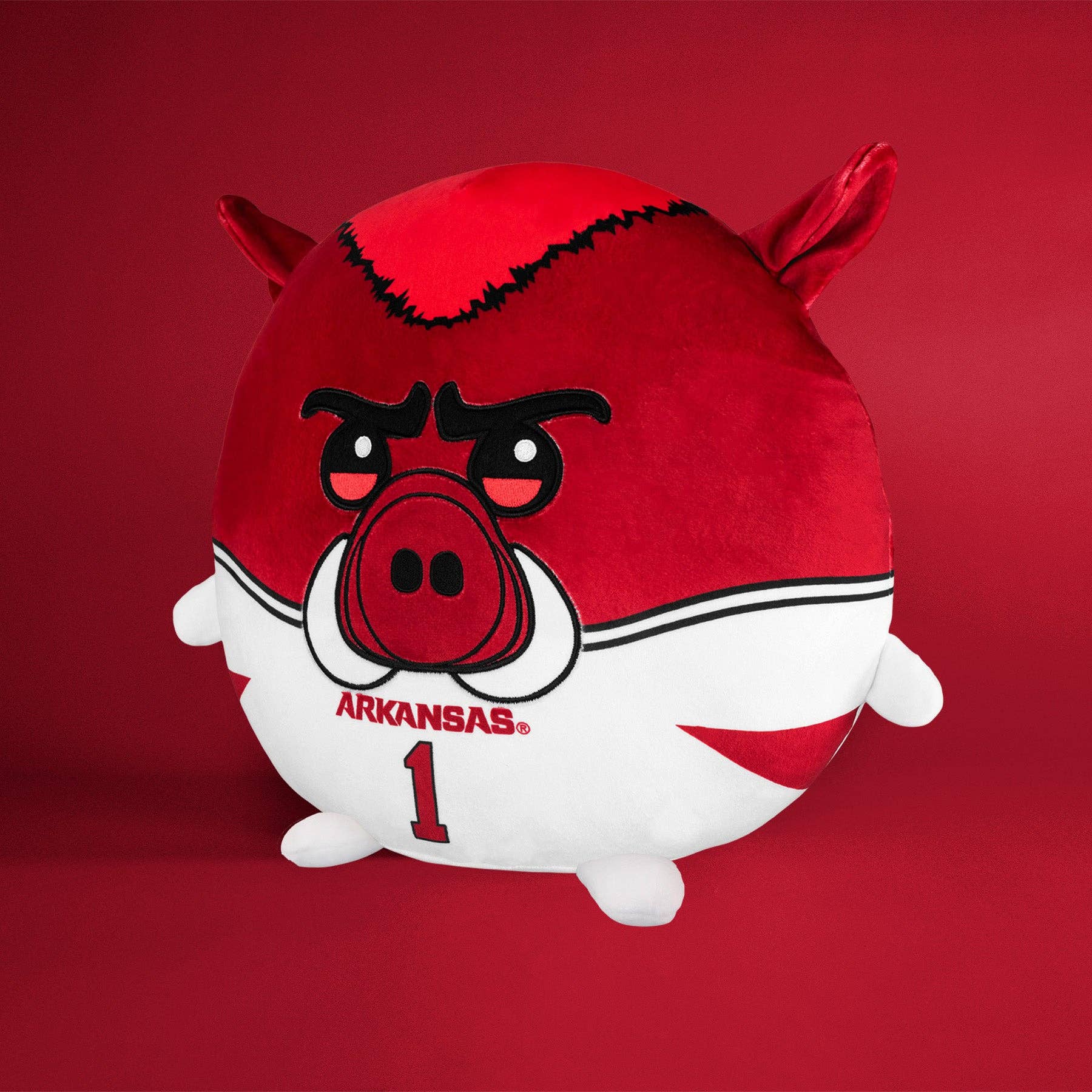 Uncanny Brands - Wholesale Stuffed/Plush Toy - Kids & Baby - Sleep Squad Arkansas Razorbacks Big Red 12" Mascot Kiri Cloud Plushie5