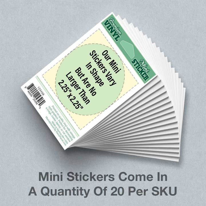 RetroPlanet - Wholesale Phone & Laptop Stickers - Portland Maine Punk Rock Mini Sticker 20 ct