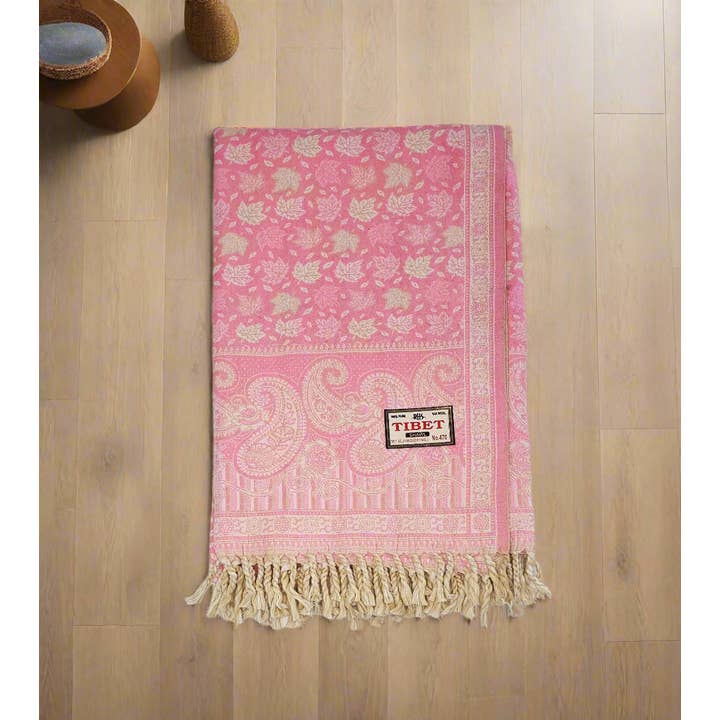 Tibet Handicrafts LLC - Wholesale Throw Blanket - Baby Pink Vibes5