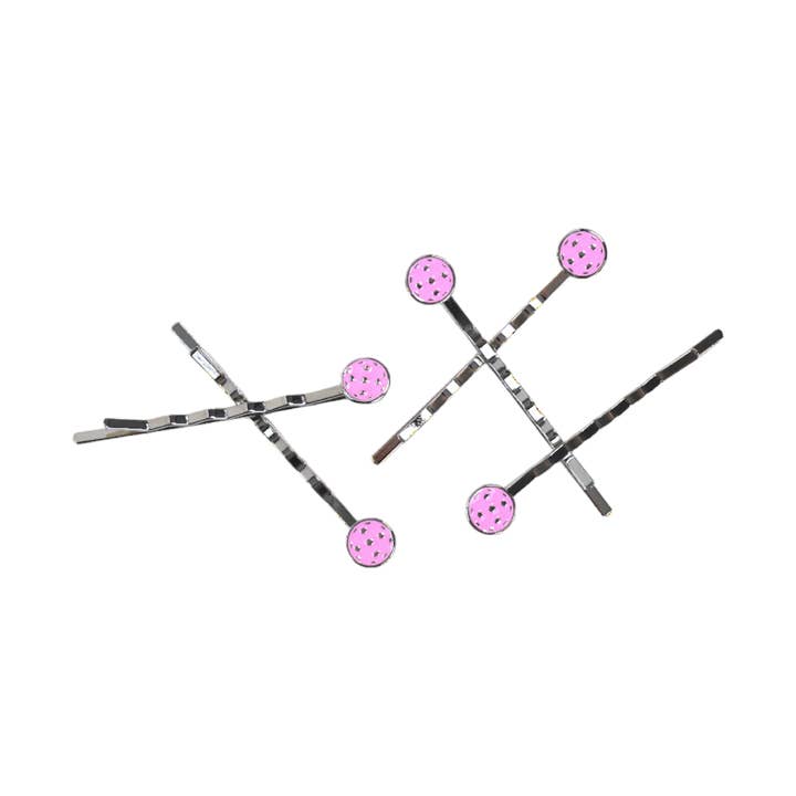 Racquet Inc - Wholesale Hair Pin - Pickleball Hair Pins (5-Pack) - Pink
