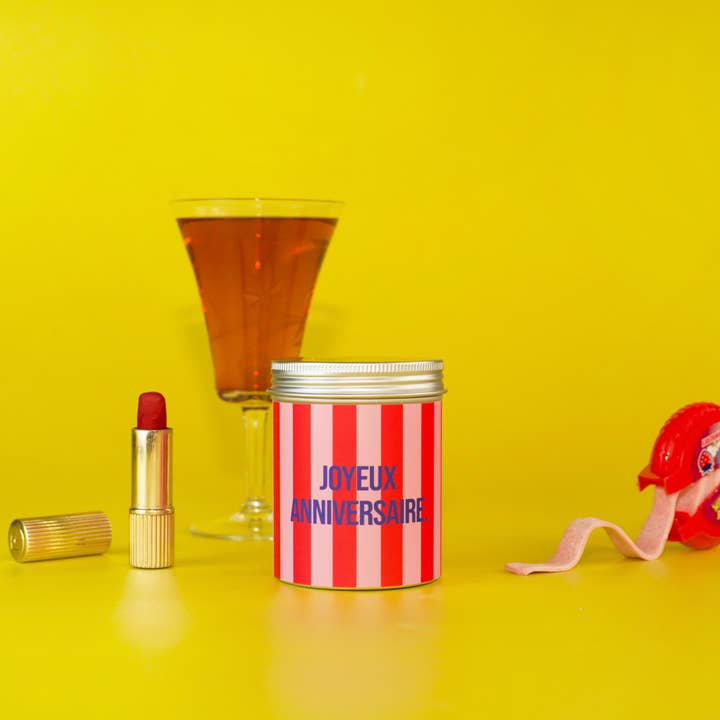 Vegane Kerze - Sojawachs - Alles Gute zum Geburtstag für den Großhandel von MARGO