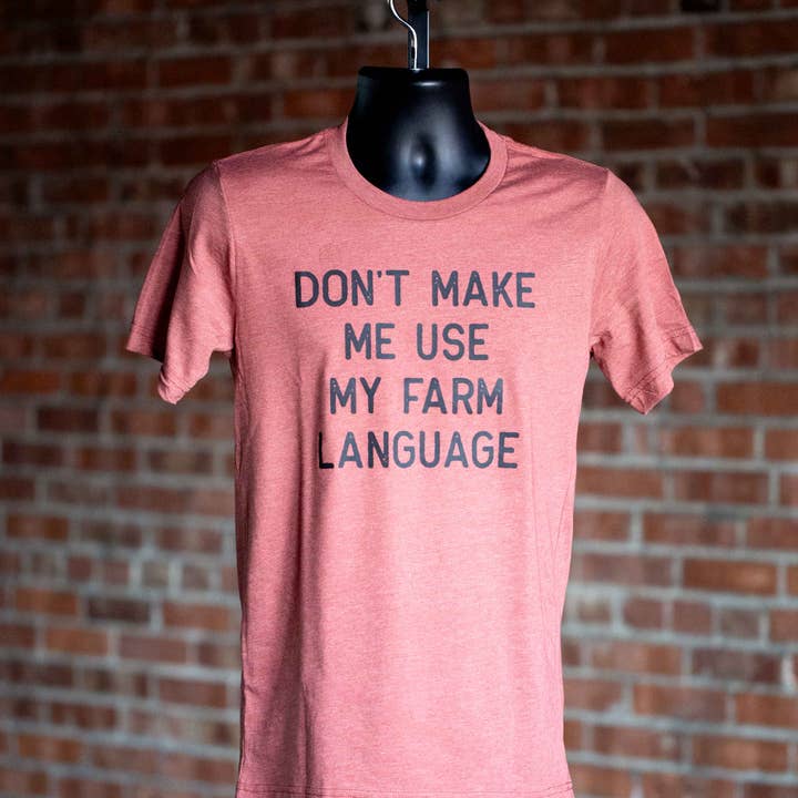 Farm Language Short Sleeve. for wholesale by Cowboy Slick