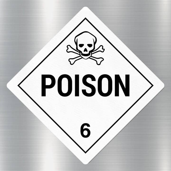 Poison 6 Sign Sticker for wholesale by GraffMerch.com