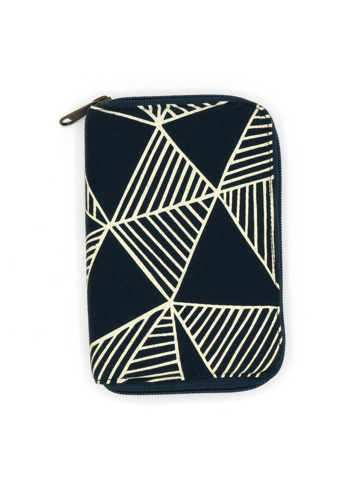 Fair Anita - Wholesale Jewelry Box/Organizer - Zip Jewelry Travel Organizer - Geometric Navy0