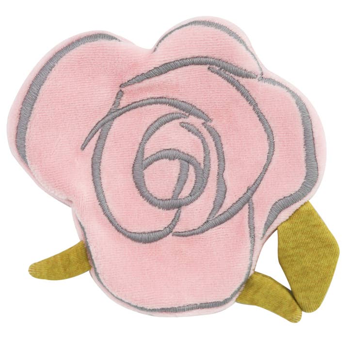 Tikiri Toys LLC - Wholesale Crinkle Tag Toy - Baby - Scrunchie Flower Rose with Crinkle