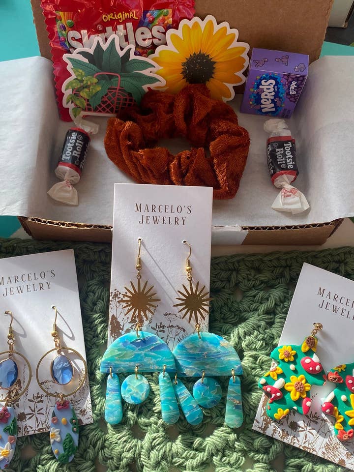 Mystery Box! / Polymer Clay Earrings / Handmade Gifts / Crochet Gift for wholesale by Marcelo's Shop