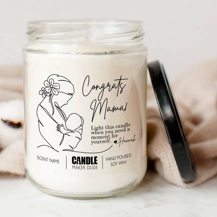 New Mom Candle Gift - Congrats Mama! for wholesale by Candle Maker Dude