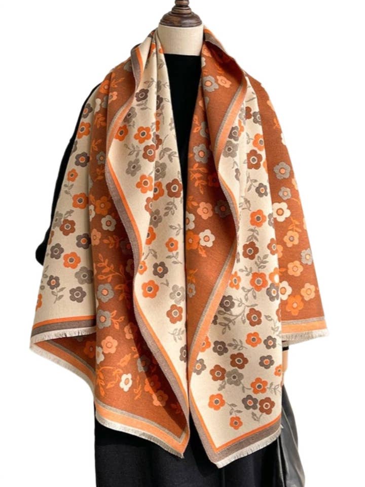 Scarvii - Vintage Classic Floral Shawl & Scarf for wholesale by Funkyrel® Atzbranding Limited