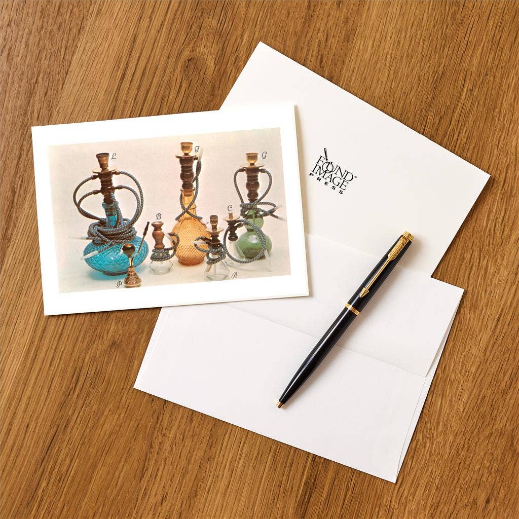 Found Image Press - Wholesale Stationery/Notecard Set - Greeting Card SZ-23 Hookahs and Bongs1