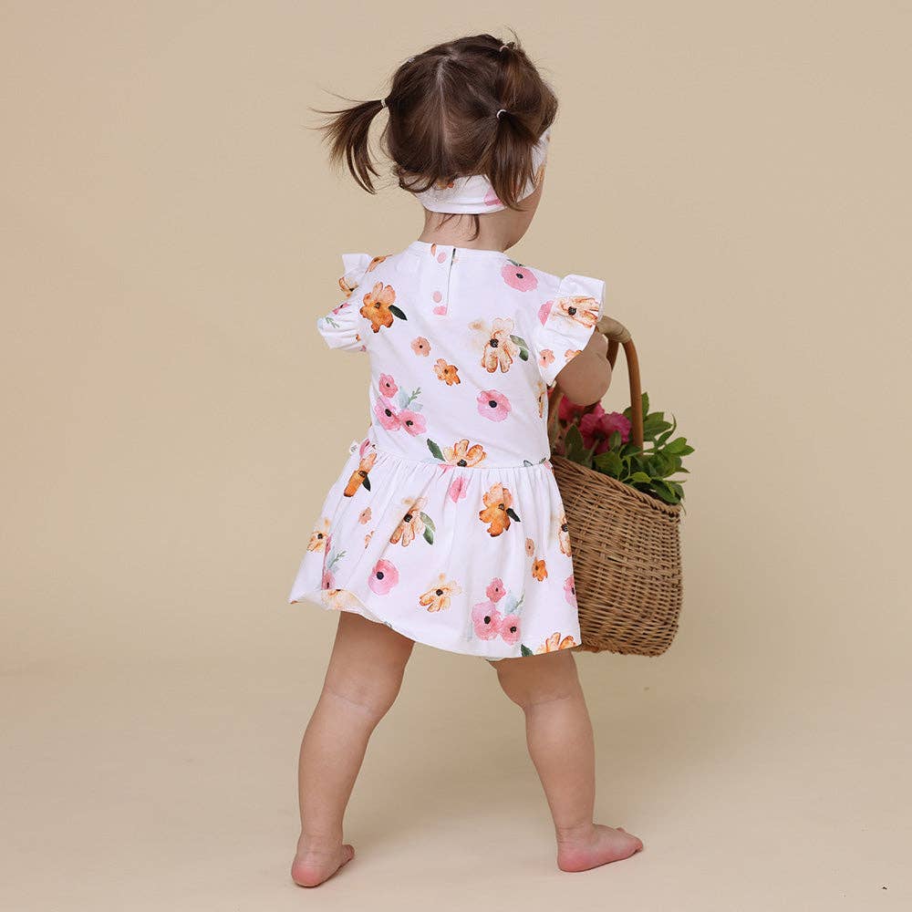 Snuggle Hunny - Wholesale Dress - Baby - Poppy Short Sleeve Organic Dress8