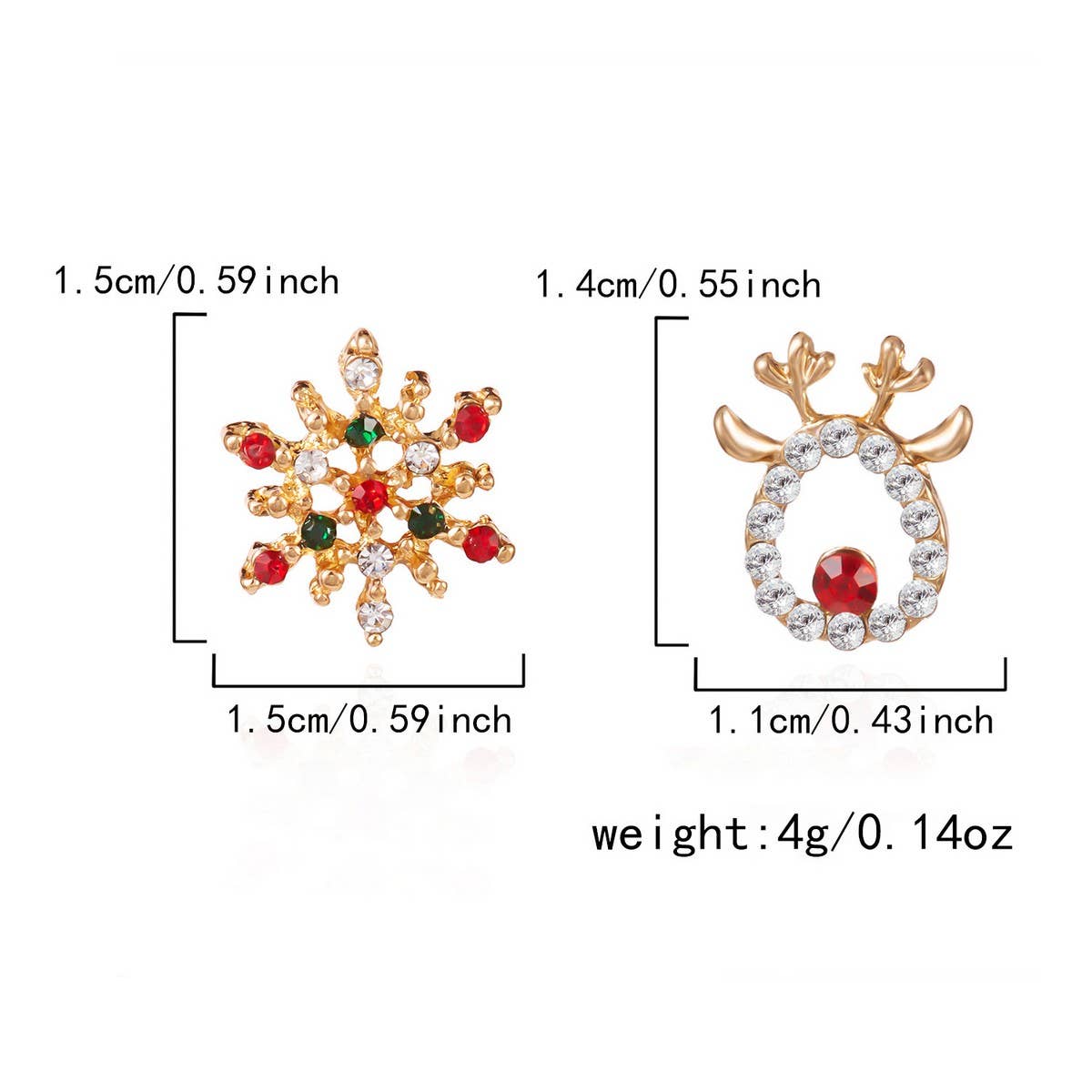 DOUBLJU - Wholesale Dangle Earrings - VERSATILE CHRISTMAS-THEMED EARRINGS_CWAJE0575324