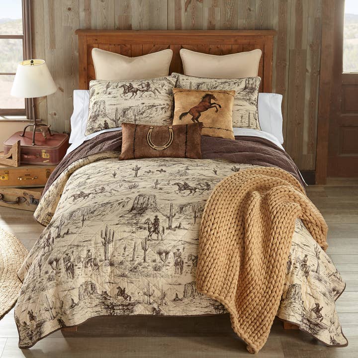 American Heritage Textiles - Wholesale Bedding Set - Donna Sharp Cowboy Cotton Quilt Set
