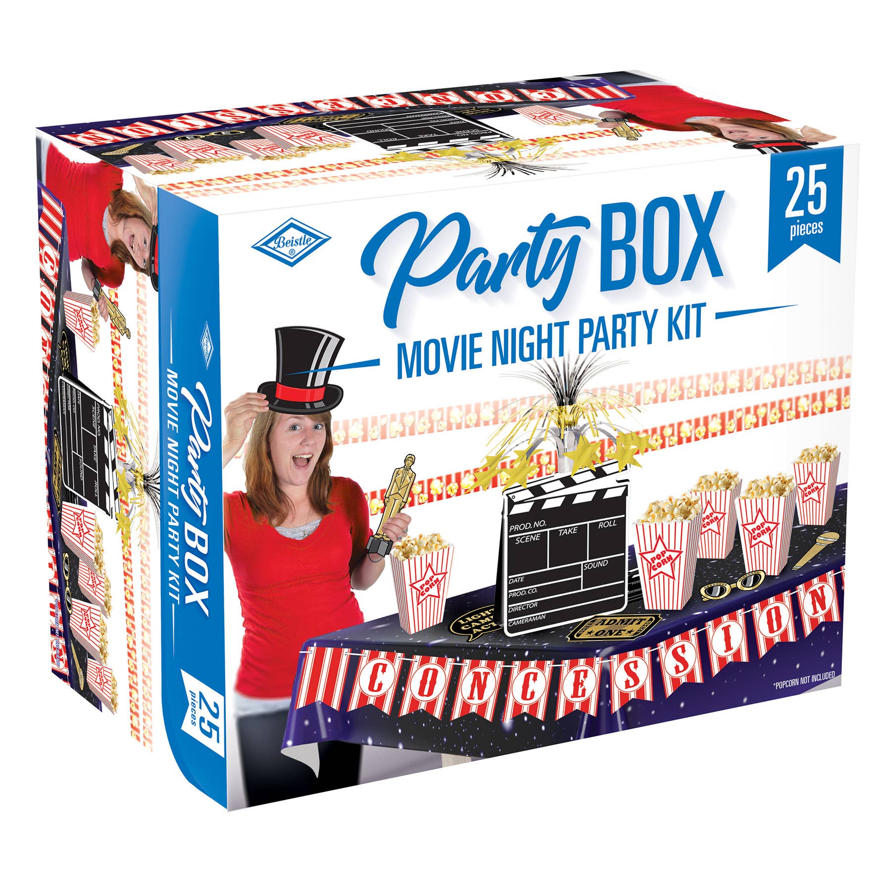 Beistle - Wholesale Party Favor - Movie Night Party Box, 25 pieces0
