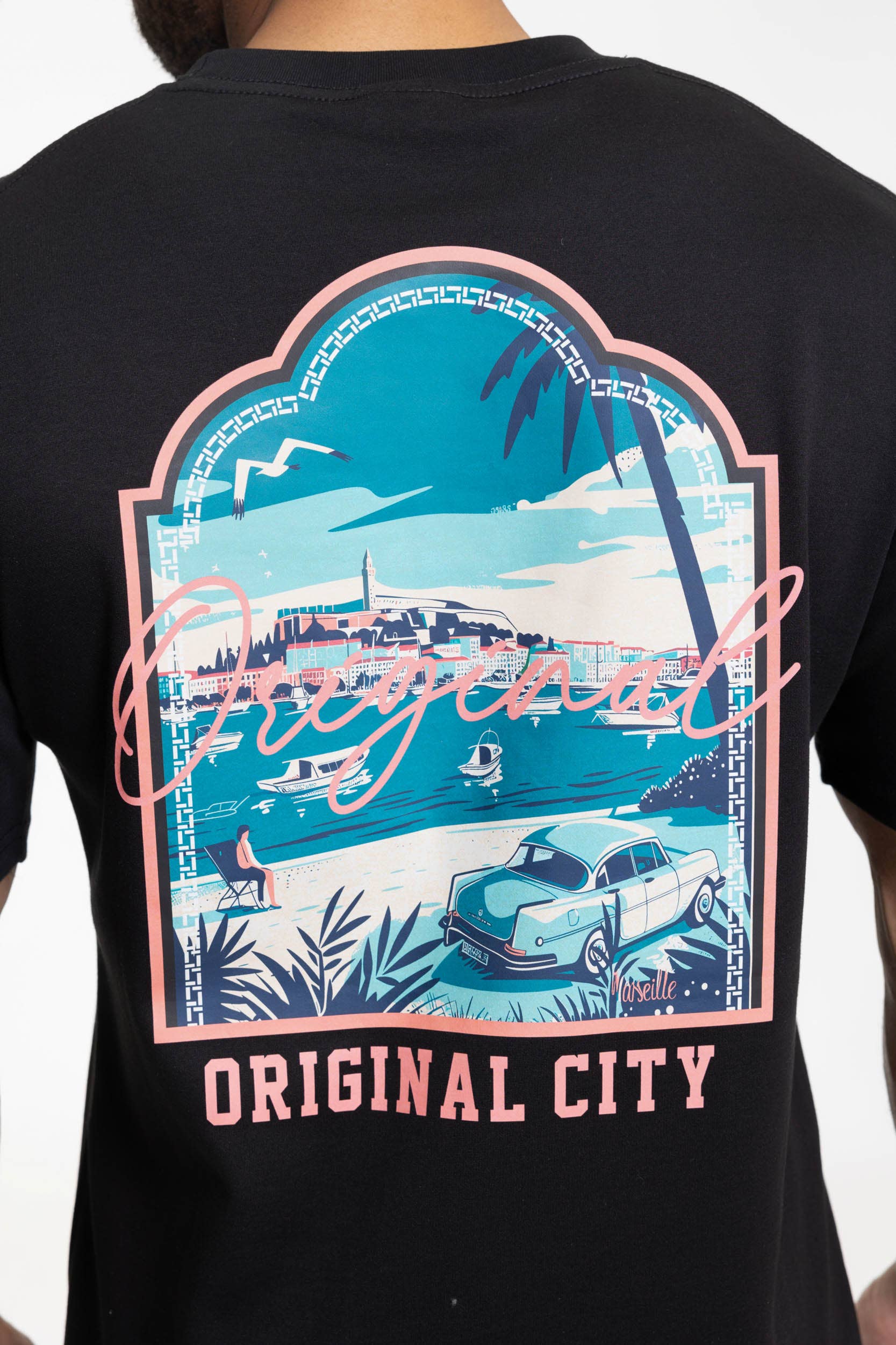 Zayne Paris - Wholesale Screen Printed T-Shirt - Men's - Men's oversized T-shirt with TX1215 pattern6