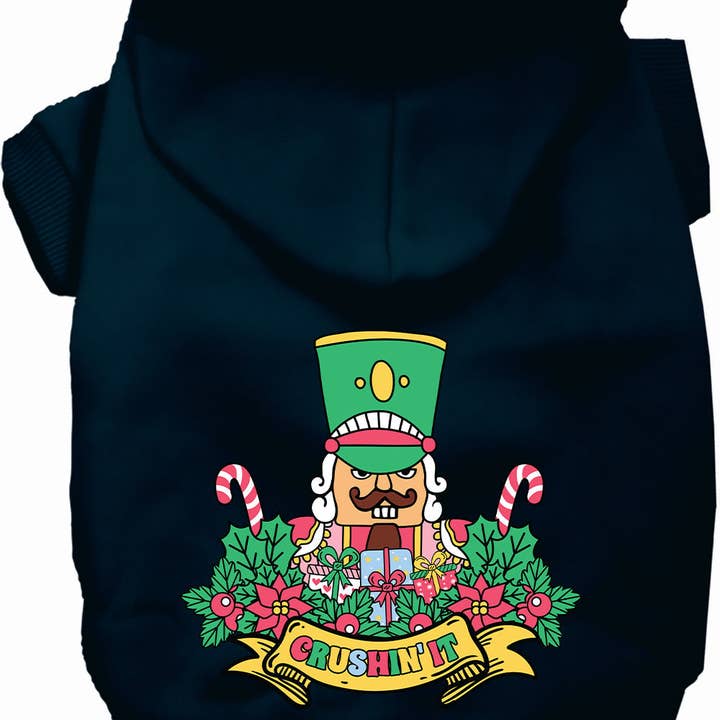 Crushin' It Nutcracker Style Christmas Pet Hoodie for wholesale by As You Wish Apparel