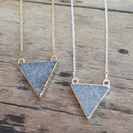 trinity necklace-grey for wholesale by Wild Abandon Jewelry