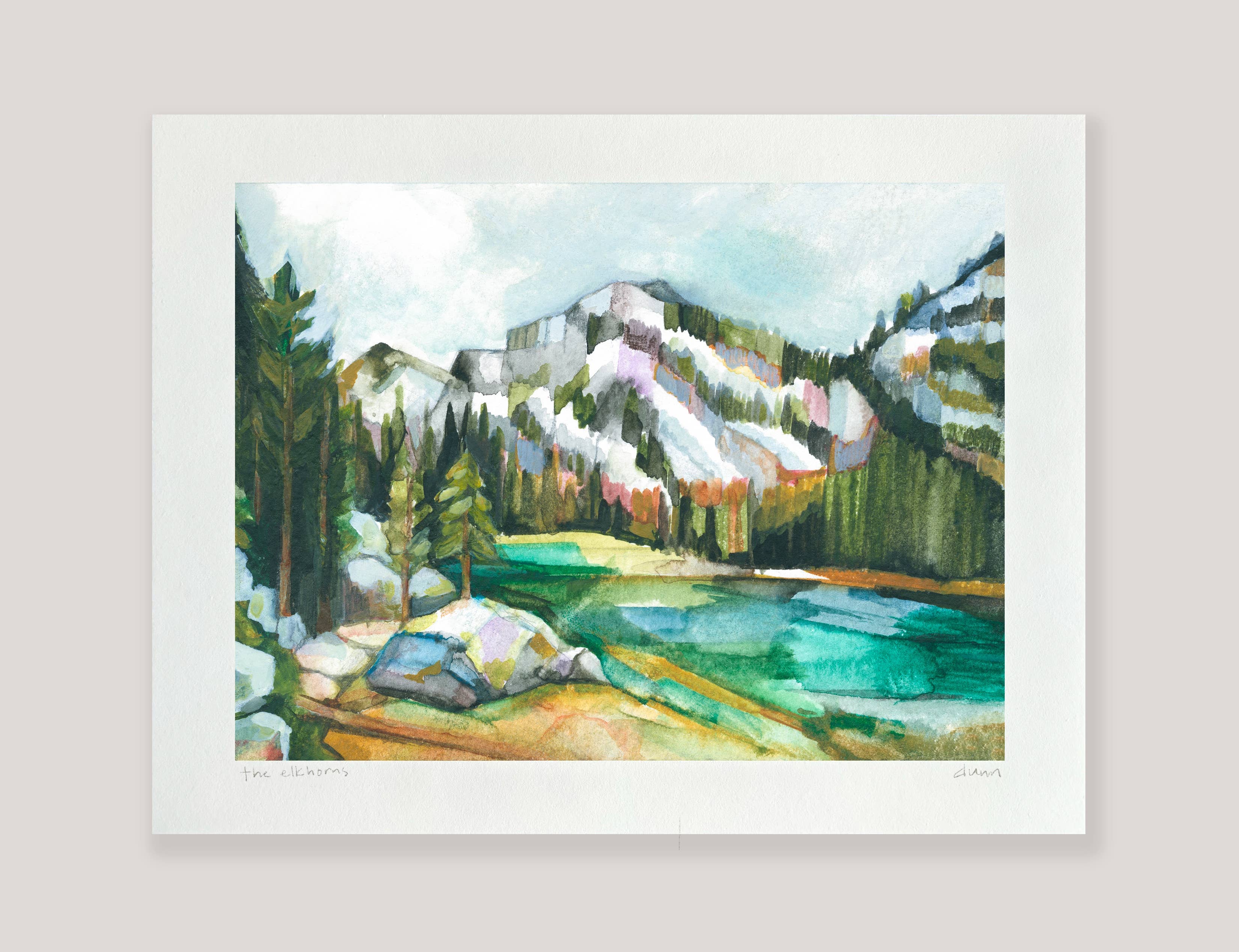 SheilaDunnArt - Wholesale Art Print - The Elkhorns - archival ink print Eastern Oregon landscape0