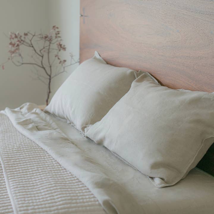 DABU - Wholesale Sheet Set - Natural | Linen Sheets1