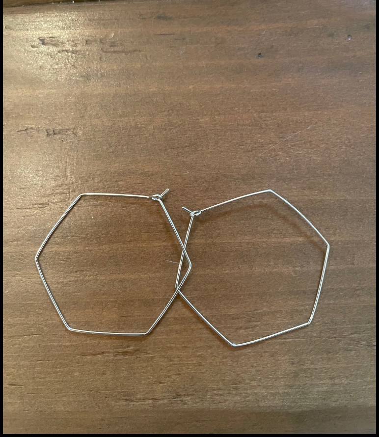 bubs & sass - Wholesale Hoop Earrings - large hexagon hoop earrings2
