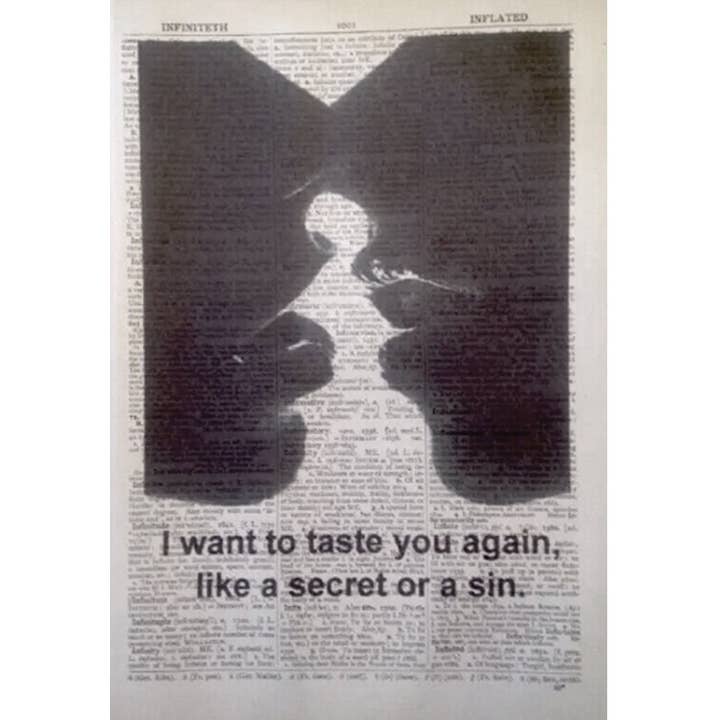 Impressão de arte de parede de dicionário lésbico - Quirky Dog Prints LGBTQ por atacado de Parksmoonprints