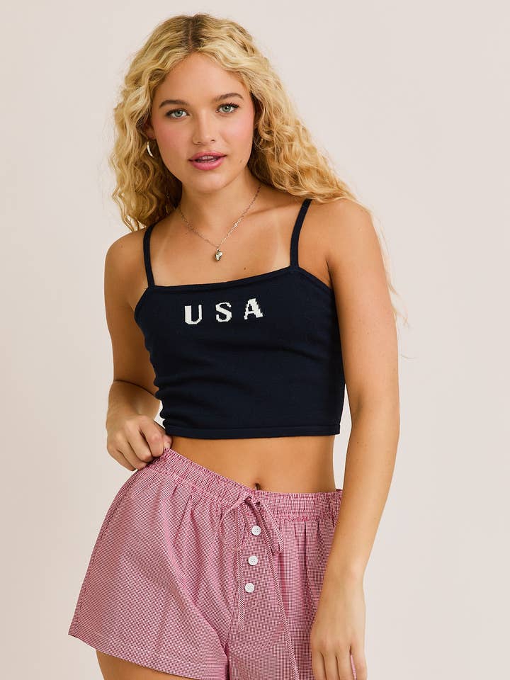 LE LIS - Wholesale Knit Top - Women's - USA Knit Tnk Top