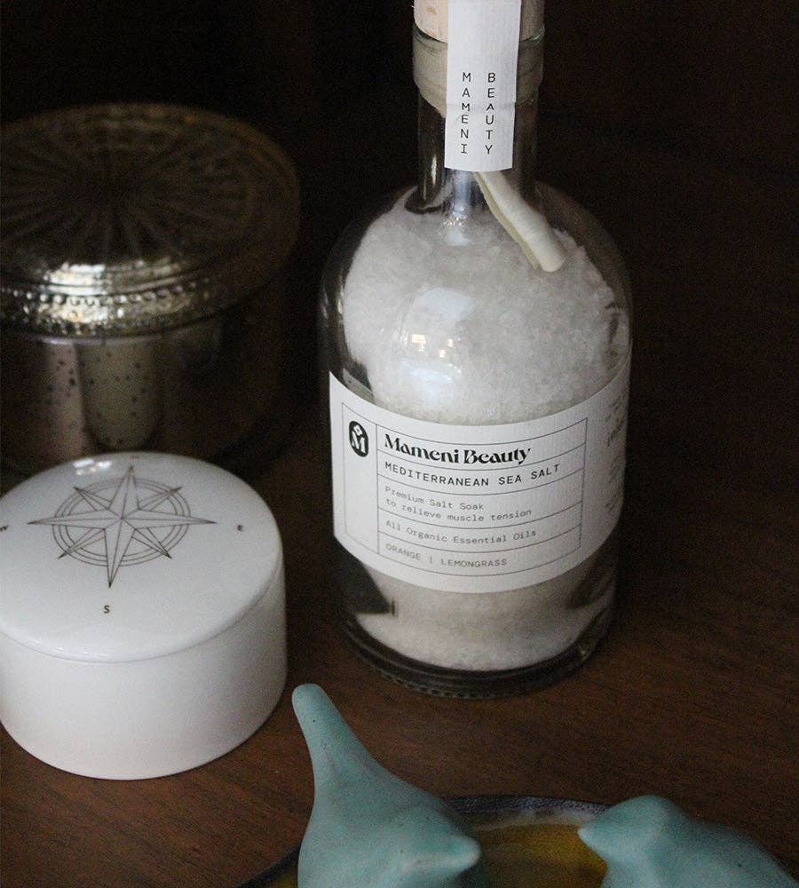 Mameni Beauty - Wholesale Bath Soak/Milk - “Intention” Mediterranean Sea Salt Soak3