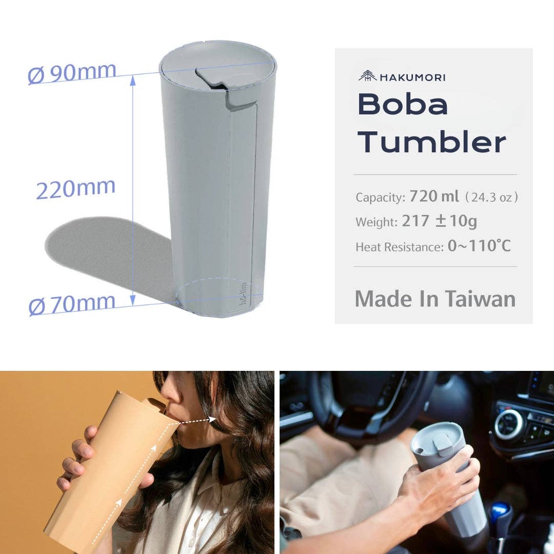 HAKUMORI - Wholesale Insulated Mug/Tumbler - Strawless Boba Tumbler11