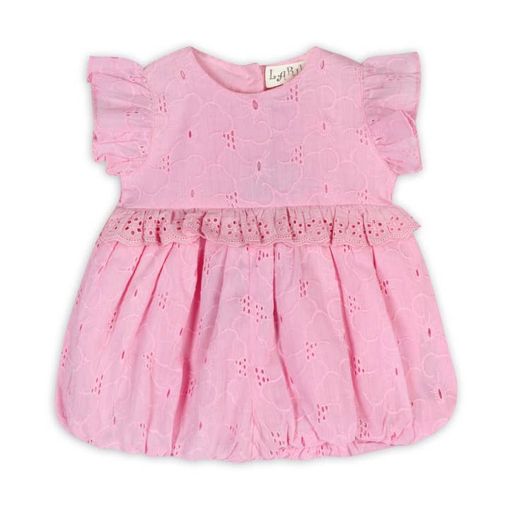 Cherry Blossom Schiffli Romper for wholesale by LARILI